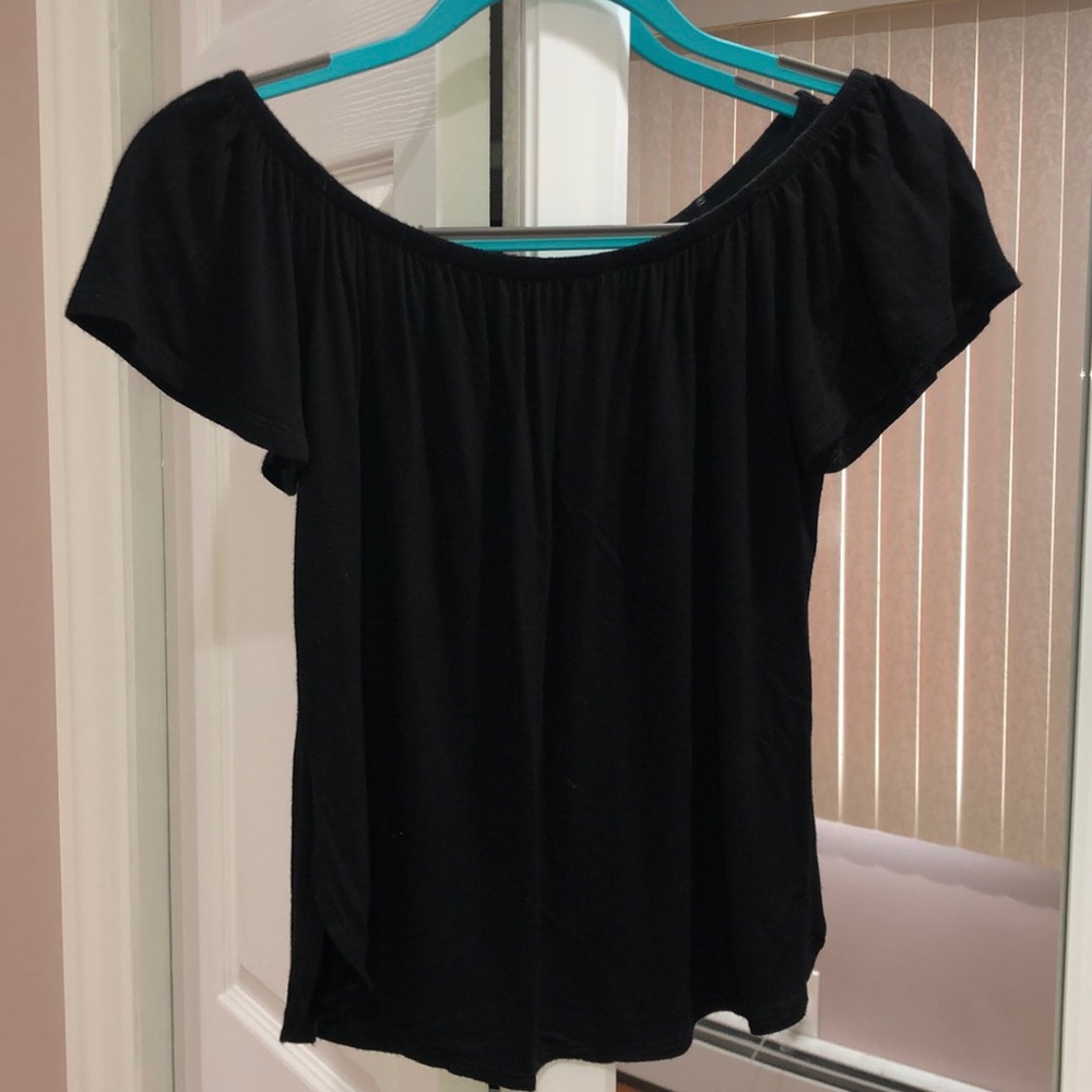 black off the shoulder top